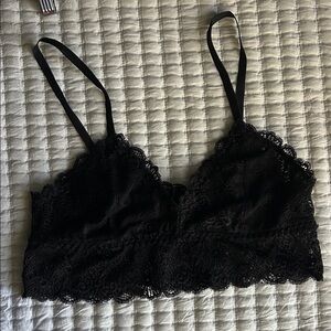 Stradivarius Black Lace Bralette